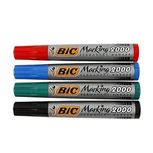 Marker -8209153- Marking 2000 Perm. Kerek hegy fekete BIC 12db/dob