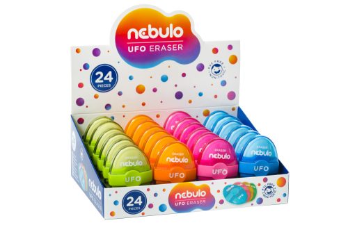 Radír, UFO 4 színben, Nebulo