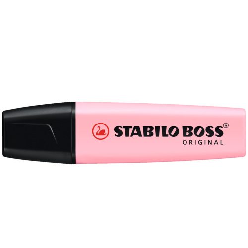 Szövegkiemelő 2-5mm vágott hegyű, STABILO BOSS Pastel 70/129 pink