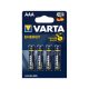 Elem AAA mikro LR03 High Energy 4db/csomag VARTA