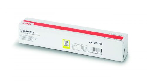 Oki C332/MC363 High Toner Sárga 3000 oldalra