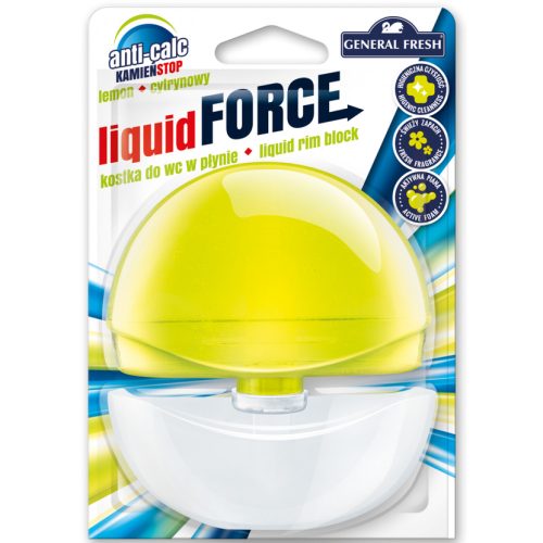 WC illatosító gél 55 ml + kosár Liquid Force Citrom