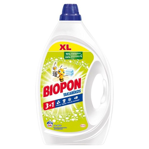 Mosógél 2430 ml (54 mosás) fehér ruhákhoz Biopon Takarékos Universal