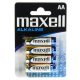 ELEM AA CERUZA LR6 MAXELL ALKALINE 4DB