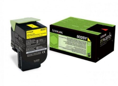 Lexmark CX310/410/510 Standard Return Toner Yellow 2K (Eredeti) 80C2SY0