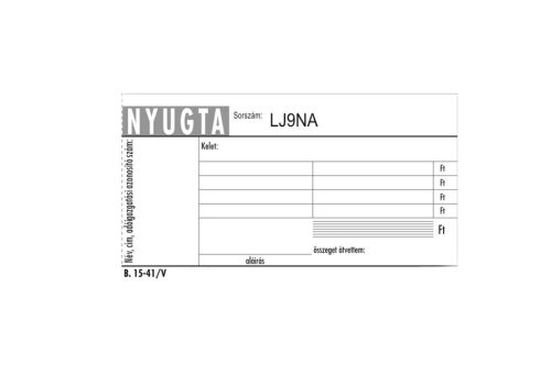 NYUGTA NÉGYSOROS 50X2 LAPOS NAVIGATOR 15-41/V/PM