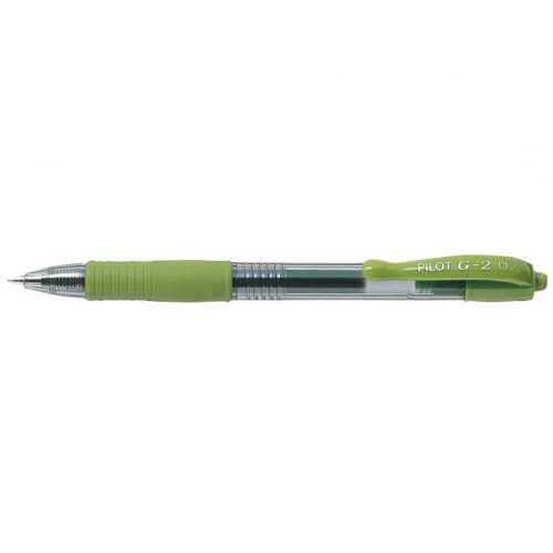 Zselés toll nyomógombos 0,7mm PILOT G-2 Lime zöld