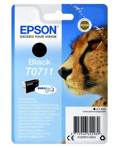 Epson T0711 Tintapatron Black 7,4ml