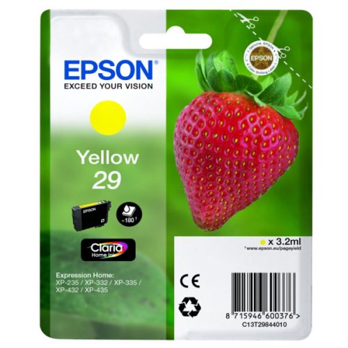 Epson T2984 Tintapatron Yellow 3,2ml No.29