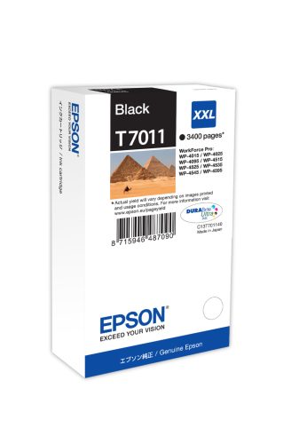 Epson T7011 Tintapatron Black 3.400 oldal kapacitás