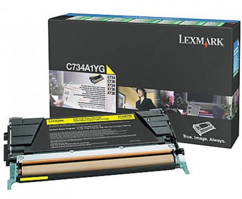 Lexmark C734/X734 Return Toner Yellow 6K (Eredeti) C734A1YG