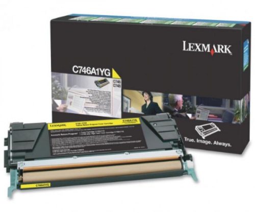 Lexmark C746/C748 Return Toner Yellow 7K (Eredeti) C746A1YG