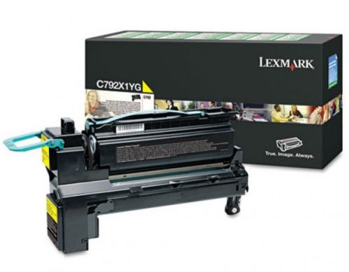 Lexmark C792 Extra High Return Toner Yellow 20K (Eredeti) C792X1YG