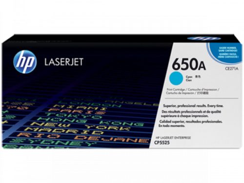 HP CE271A Toner Cyan 15.000 oldal kapacitás No.650A