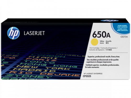 HP CE272A Toner Yellow 15.000 oldal kapacitás No.650A