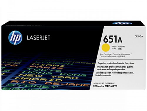 HP CE342A Toner Yellow 16.000 oldal kapacitás No.651A