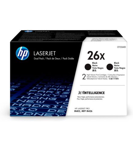 HP CF226XD Toner Black 2*9.000 oldal kapacitás No.26X