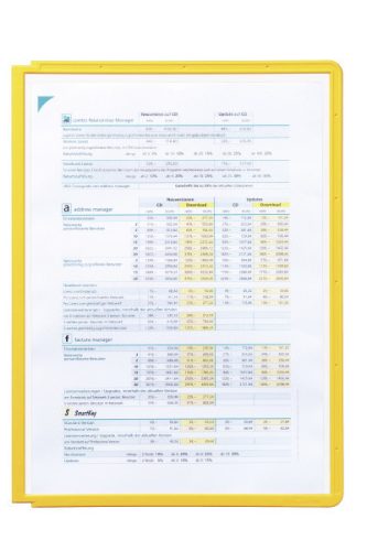 Bemutató tábla panel SHERPA, A4 sárga 5db/csomag