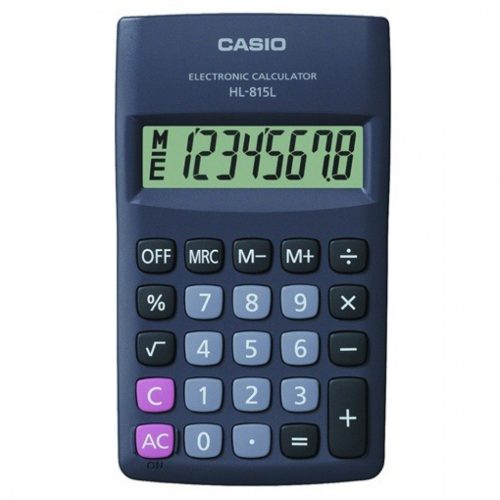 ZSEBSZÁMOLÓGÉP 8 DIGIT CASIO HL 815 L BK