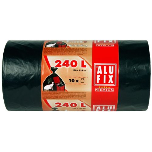 Szemeteszsák, 240 l,10 db, ALUFIX