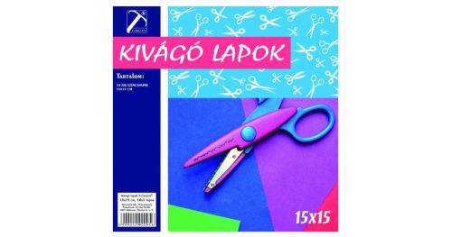 Kivágólap 15x15cm 10 lapos