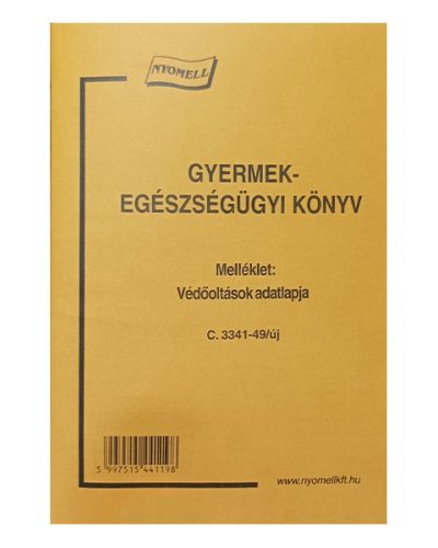 C.3341-49/UJ GYERMEK EGÉSZSÉGÜGYI KISKÖN